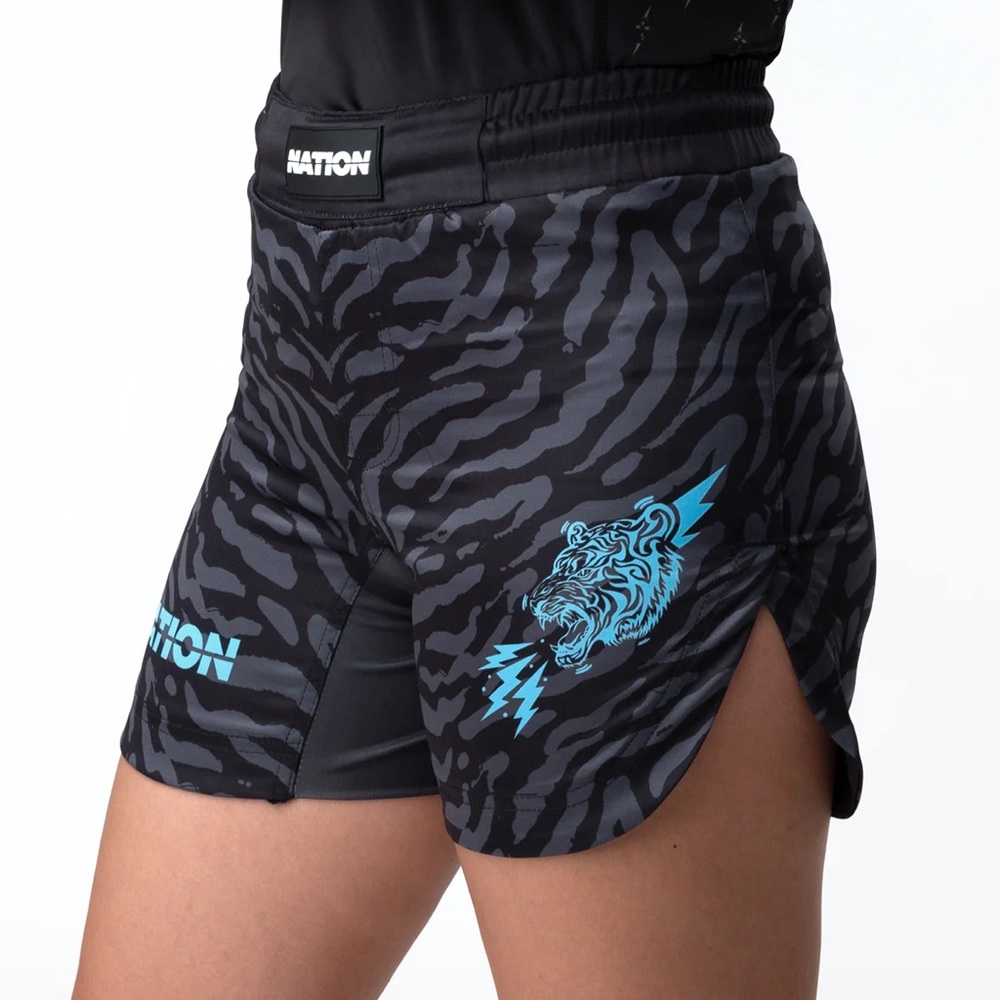 Nation Athletic Tiger Roar Womens BJJ Nogi Shorts